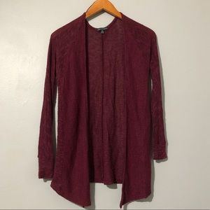American Eagle Outfitters Maroon Cardigan